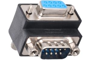 chenyang D-SUB rs232 9pin maschio angolato di 90 gradi rispetto all'adattatore di estensione femminile DB9Pin Extender porta seriale