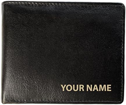 Personalised Mens Real Leather Wallet - Add Your Name (Sandringham Style)