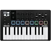 Arturia Minilab 3 Black, Klavye, Siyah Beyaz