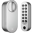 Aqara Smart Lock U200 (Fingerprint Keypad Included), Matter over Thread, Keyless Entry Door Lock with Apple Home Key and Rechargeable Battery, Supports Apple Home, Alexa and SmartThings (Silver)