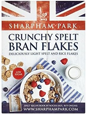 Sharpham Park Crunchy Spelt Bran Flakes 375g - Pack of 2