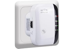 MOLBORY Wzmacniacz Wi-Fi Repeater WLAN wzmacniacz internetowy: 2,4 GHz 300 Mbps WLAN Repeater z trybem repeatera/AP, wzmacniacz WiFi z portem Ethernetem, wzmacniacz Wi-Fi do wszystkich urządzeń WLAN, przycisk WPS, wtyczka EU