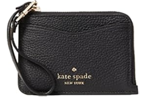 Kate Spade New York Leila Leather Card Holder Wristlet, Black