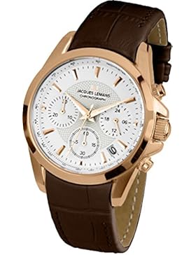 Jacques Lemans Damen-Armbanduhr Liverpool Analog Quarz Leder 1-1752I