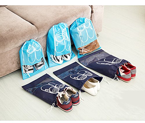 FunYoung Schuhbeutel mit Zugband Wasserabweisend 10er Set - 8