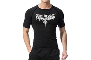 IFIKK Chemise De Compression pour Hommes Anime Print Gym Sport Séchage Rapide Gym T-Shirts Fitness Maillots De Corps Sportifs Élasticité Tops T-Shirt Été Homme