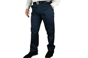 MASTINO Pantalone Uomo Invernale Imbottito in Pile Elegante Classico Caldo Foderato 46-60 a Tasca America Vita Alta Nero