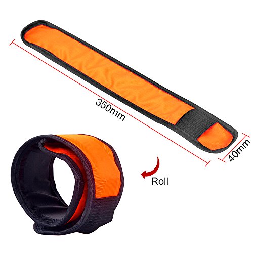 Esonstyle® 6 Stück LED Armband LED Klaps-Band-Glühen-Armband-Nachtsicherheits-Handgelenk-Band für das Wandern Jogging-das Radfahren gehende laufende Konzert-kampierende im Freiensport - 5