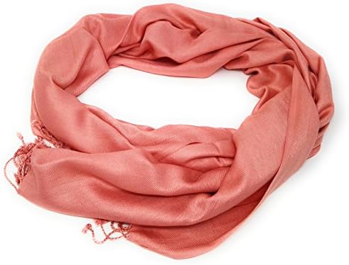 Indian Accesories Women's Pashmina pink Salmon One size