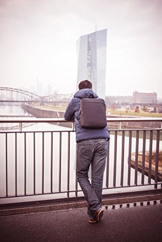 INSPIRATIO – Luxuriöser Rucksack | Extrem hochwertig verarbeitet | Backpack als Laptop oder Akten-Tasche für Business und Büro, Sport-Bag oder im Hand-Gepäck | Unisex-Design für Damen & Herren - 4