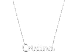 cotigo Collar Nombre Acero-Incluye Tarjeta con Significado Hermoso-Colgante Nombre Plateado o Dorado-Regalos Personalizados para Mujer-Cumpleaño-Navidad-Día de madre-San valentín