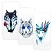 Produktbild P20 Pro Handyhülle Huawei P20 Pro Hülle Cover Silikon Transparent Soft Case Tasche Wolf Muster Durchsichtige Schutzhülle Handytasche Skin Schale Bumper TPU Handycover*3 Silikonhüllen Mädchen-Set6