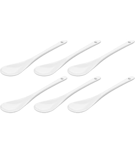 Cuillères En Porcelaine Holst - Lot De 408 - Blanches, 7,5 Cm - Pour Cuisine Et Dégustation