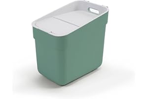 Curver Ready to Collect Poubelle de recyclage 100% recyclé avec couvercle gris clair 20 l