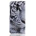 Produktbild Samsung Galaxy J8 2018 Hülle, Galaxy J8 2018 Handyhüle, Alfort Prämie PU Leder Schutzhülle Pastell Muster Lederhülle Tasche Wallet Case Cover für Samsung Galaxy J8 (2018) Smartphone 6.0" mit Kartensteckplatz und Standfunktion ( Weißer Tiger )