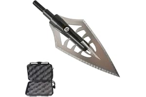MILAEM 6pcs Punte da Caccia per tiro con L'Arco 160 Grain Punte di Freccia 144 Grain Punte per frecce Punti di Caccia per balestre e frecce ad Arco Composto