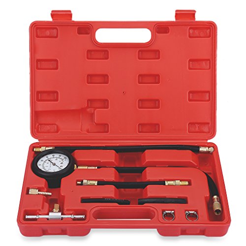 Preisvergleich Produktbild Vetomile - Kompressionstester Druckprüfgerät für Auto Motorrad ( Kompressionsmesser, Meßgerät, Kompressionsprüfer 0-7 bar )