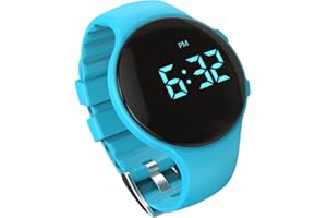 e-vibra Vibrationsalarm-Uhr mit Sperrbildschirm, wie Toilettentrainingsuhr, Arzneimittelwarnuhr (Blue)