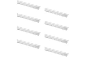 PAPASBOX 8 PCS 40W LED Tubo de Luz, 4800LM 4ft 120CM Lámpara LED de Techo, Blanco Cálido 3000K 130°Ángulo Luz de Lámpara LED Tubo para Sala de Estar, Baño, Cocina, Garaje, Oficina, Almacén