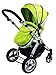 i-Safe System - Lime Trio Travel System Pram & Luxury Stroller 3 in 1 Complete With Car Seat