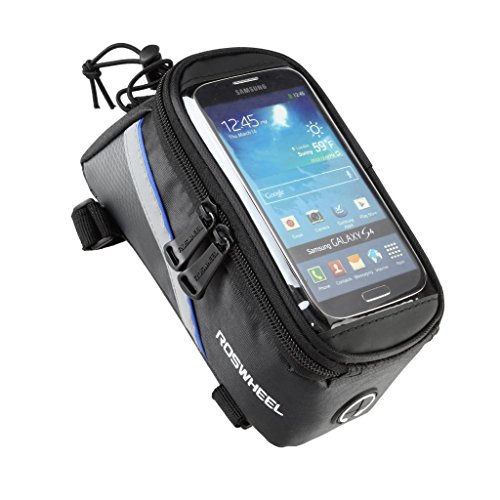 Tofern bicicletta ciclismo Sac vélos Frame haut sac de tube support de téléphone avec super clair écran des matériaux en...