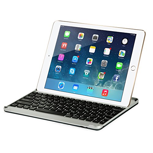 iPad Pro 9.7 Tastatur, Sharon Ultrathin Keyboard Cover Case mit Tastatur | Aluminium | Keyboard (Deutsch, QWERTZ)