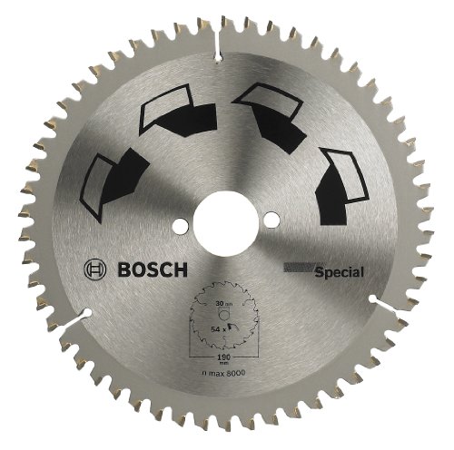 Bosch DIY Kreissägeblatt Spezial für verschiedene Materialien, Ø 190 mm, 54 Zähne