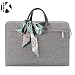 Produktbild KAMLUI Laptop-Tasche 14 Zoll für Damen Slim Messenger Wasserdichte Laptop-Aktentasche Tote Damen Herren Kleine Aktentasche, für 14 Zoll Laptop-Tasche, Grau (13.3 Zoll)