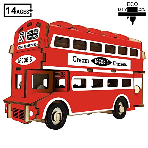 KINGEE-T Juguetes De ConstrucciÓN, Juguetes De Bloques De ConstrucciÓN, Rompecabezas Tridimensionales De Madera, Juguetes De Bricolaje Hechos A Mano para Niños