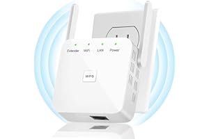XIAOMGU 2024 WiFi Extender WiFi Extender Signal Booster for Home Powerful 6 Antennas WiFi Booster - up to 5000 sq.ft Coverage, Internet Booster 5GHz/2.4GHz Long Range Wireless Internet Booster WiFi Repeater