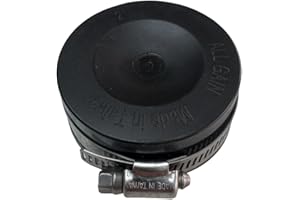 GENERIC Aqua Universe 2" Flexible Pipe End Cap with Clips Durable 2 inch Leak Proof Hose Cap and Pipe Fitting Cover for Plumbing Systems Aquarium Water Lines Garden Pond Hoses Fish Tanks and DIY Projects