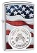 Produktbild Zippo American Stempel auf Flagge Winddicht Feuerzeug - Chrom poliert