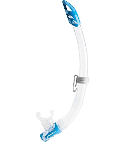 Cressi Scilla Tuba De Randonnée Aquatique Mixte - Valve Sèche Et Embout Confortable