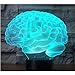Produktbild 3D LED Nachtlicht Gehirn Die erste Form mit 7 Farben Licht für Heimtextilien Lampe Erstaunliche Visualisierung Optisch