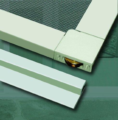 Schellenberg Insektenschutz Schiebetür aus Aluminium, Fliegengitter in Anthrazit, barrierefrei – weiß (120 x 240 cm) - 3