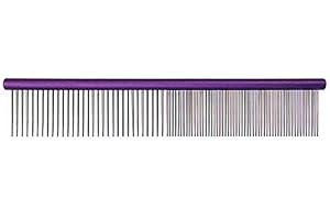 GROOM PROFESSIONAL Spectrum Aluminium Kamm 50/50 Violett 25 cm