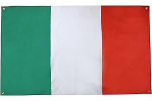 AZ FLAG Bandiera Italia 150 x 90 cm con 4 occhielli, Padiglione Italiano per balcone o parete
