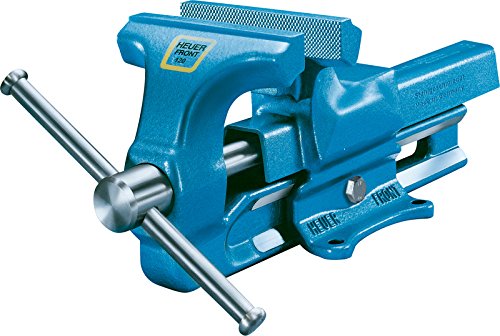 Preisvergleich Produktbild HEUER Parallel-Schraubstock 120 mm feste Backen blau