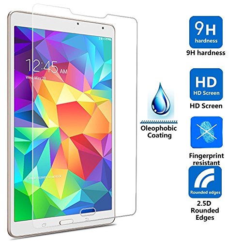 ELTD Samsung Galaxy Tab A 10.1 Displayschutz, Glas Folie Schutzfolie Glas Panzerfolie Displayschutzfolie für Samsung Galaxy Tab A 10.1 Klar Anti-Kratz Screen Protector Displayschutz - 9H Hardness aus