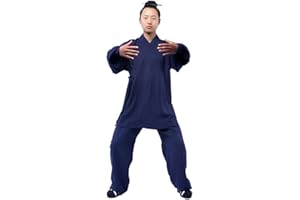 Rubruan Tai Chi Uniform Suit - Chinese Martial Arts Kung Fu Wing Chun Shaolin Tracksuit Unisex Taoist Dao Clothing Jacket Trousers - Hemp