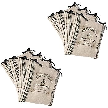 Lot De 4 Coussins De Chaise Atmosphera - Housse Matelassée Lin Et Gris 40x40 Cm