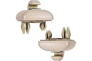 ‎GIONAR GIONAR Sonnenblenden Haken, 2 Stück Audi Sonnenblende Halterung, Kunststoff Haken für Sonnenblenden Kompatibel mit Audi A3 A4L A6L A7 Q5 Q3, Beige
