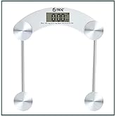 BYDIZ Digital Scale Bathroom Weighing 180 Kg Capacity Tempered Glass (Square)