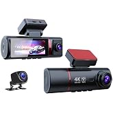 4K Ultra HD 3 Kameralı Ara&ccedil; Kamerası, WiFi ve GPS Takipli, Gece G&ouml;r&uuml;şl&uuml;, G-Sens&ouml;rl&uuml;, &Ouml;n + İ&ccedil; + Arka Kayıt