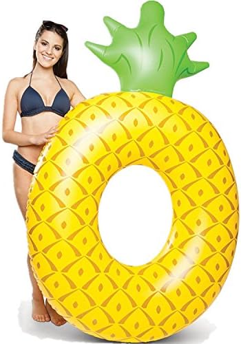 Power girls Inflatable Pool Float PVC Pineapple Pool Float Swim Ring Airbed Beach Toys Inflatable