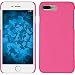 Produktbild PhoneNatic Case für Apple iPhone 7 Plus Hülle pink gummiert Hard-case für iPhone 7 Plus + 2 Schutzfolien