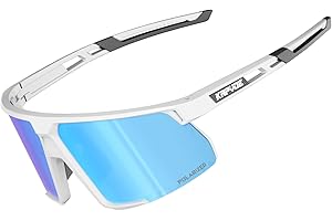 KAPVOE Gafas de Ciclismo Polarizadas Deportivas Protección UV400 Hombre Mujer Bicicleta MTB Baseball Correr Conducir K182