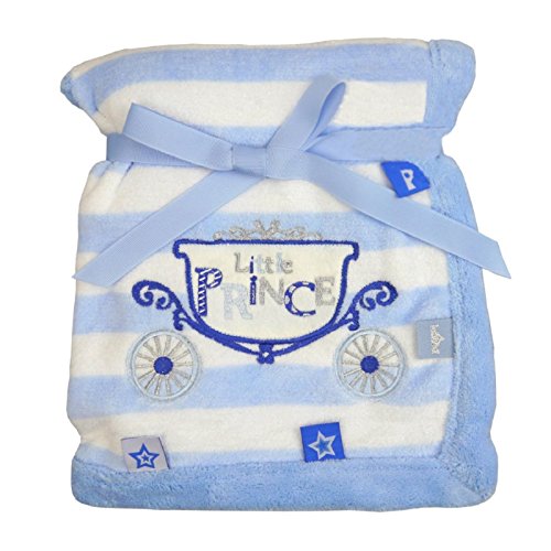 Magníficamente suaves pequeño príncipe y la princesa mantas por Soft Touch - Azul Tamaño
