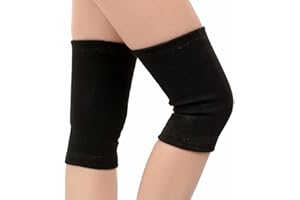 GUTEINTE Fascia Elastica Per Ginocchia, Elastic Support Bandage, Ginocchio Supporto e Sollievo per Dolori Articolari e Slogature, Misura Unica, Unisex, 2 pezzi (nero)