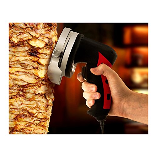 Royal Catering – Dönermesser Dönerschneider elektrisch – RCKK-80.1 – Schneideblatt Ø 10 cm – Schnittbreite 1 – 8 mm – 80 W – Edelstahl - 2